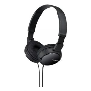 Sony ZX Series Wired On-Ear Headphones, Black MDR-ZX110 No Mic Black